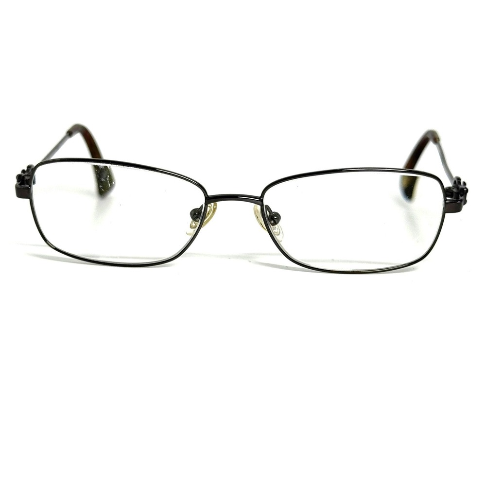 Michael Kors MK719 Titanium Rectangle Eyeglasses Dark Metal Frames 53-16-130